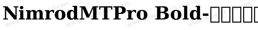 NimrodMTPro Bold字体转换